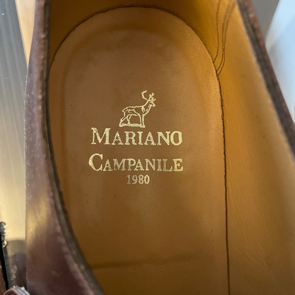 Men’s size 7, made in Italy,full leather brown slip on’s gold buckle - Picture 5 of 5